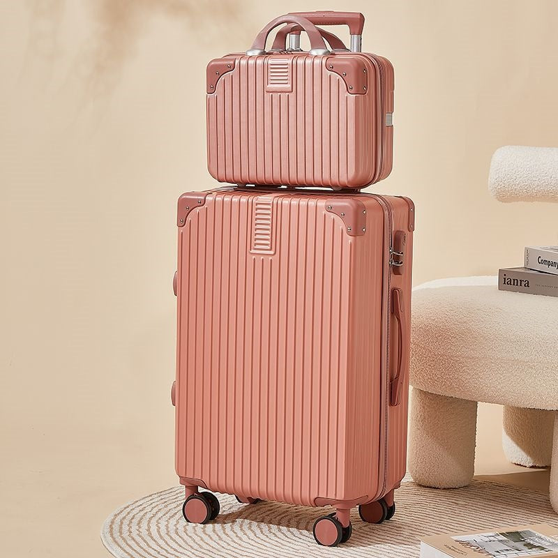 Hard-shell suitcase with double safety lock and flexible interior Kalsten