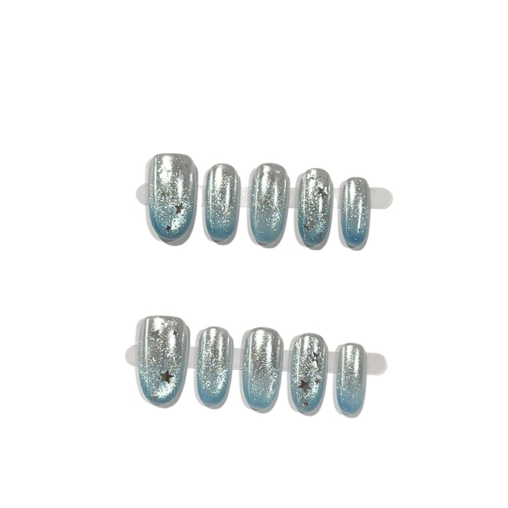 Premium Glitter Press-On Nail Set