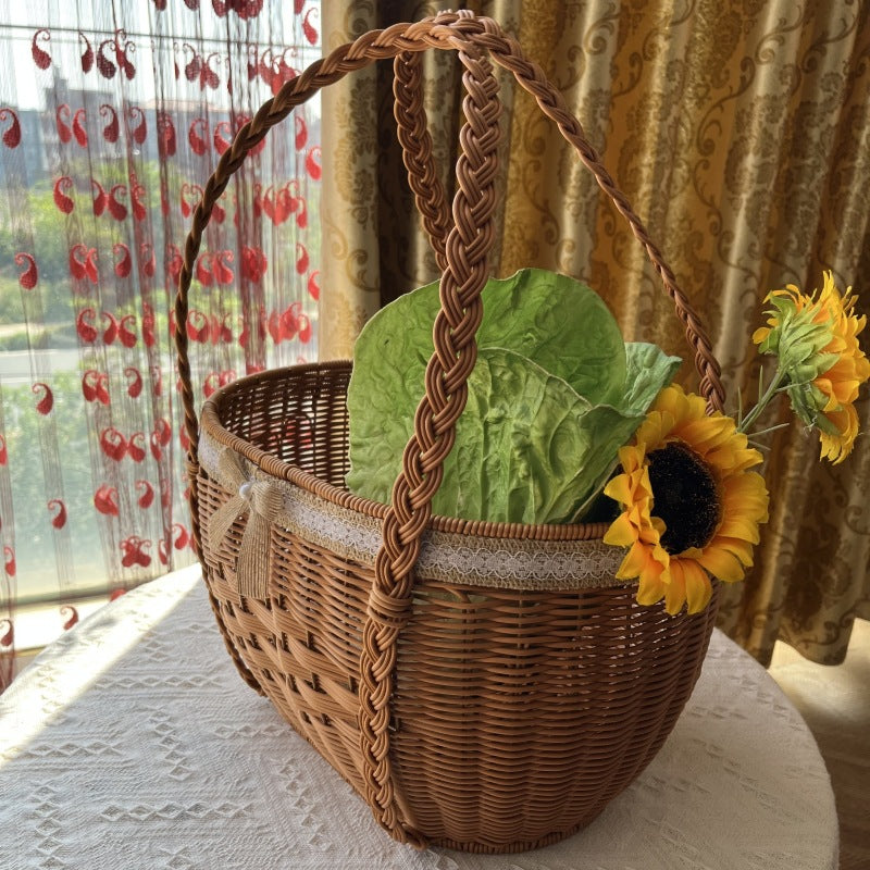 Natural Woven Market Basket Kalsten