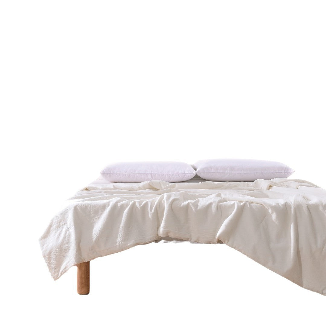 All-season cotton blanket with breathable and hypoallergenic filling