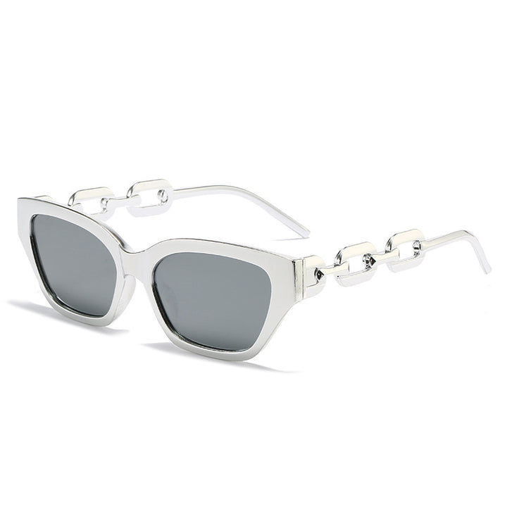 Ladies fashionable Cat-Eye sunglasses with luxurious chain frame Kalsten