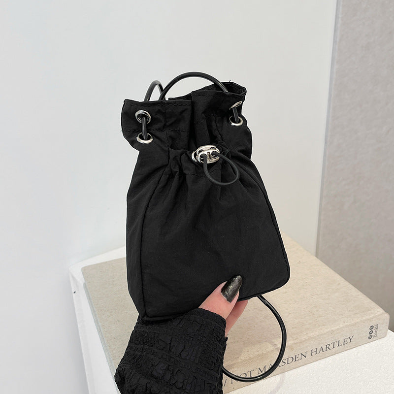 Drawstring Mini Shoulder Bag