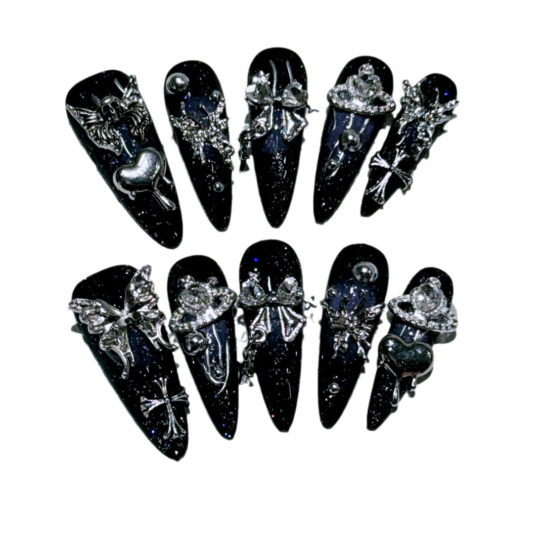 Premium Gothic Decorative Nail Art Set