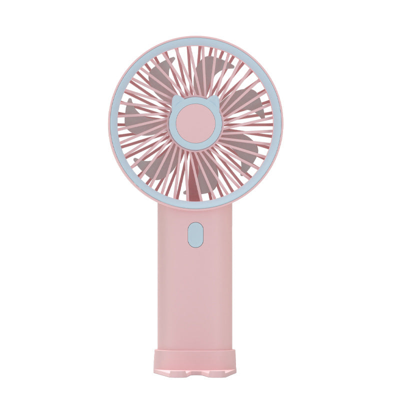 Unisex Portable Handheld Fan with Ergonomic Design and Cute Cat Motif Kalsten