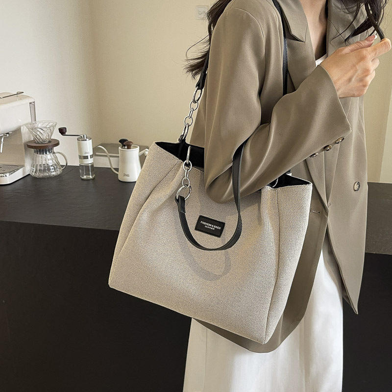Chic Textured Shoulder Bag Kalsten