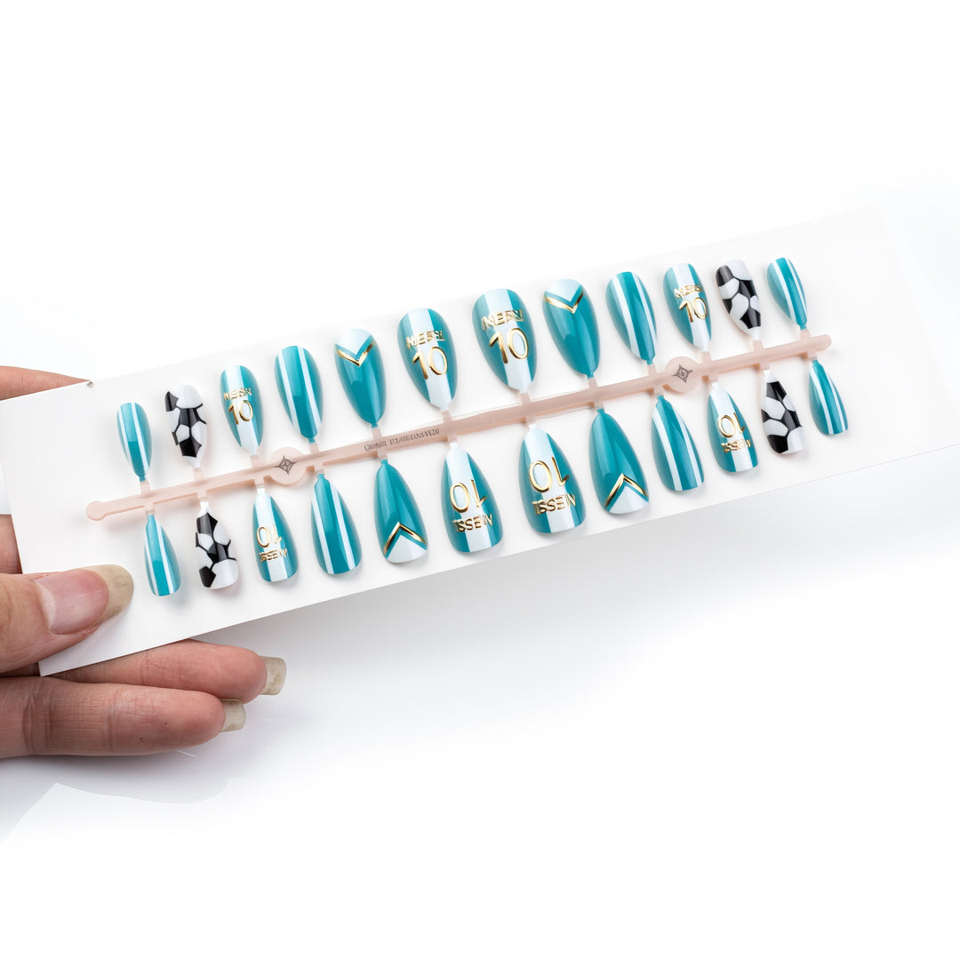 Glamorous Sporty Artificial Nail Set Kalsten