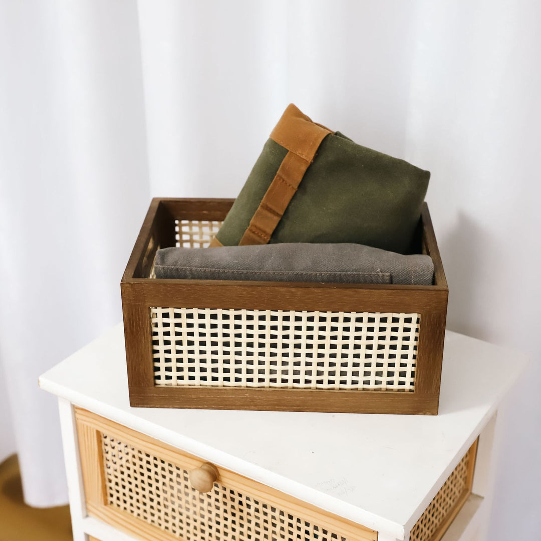 Handcrafted Natural Woven Storage Basket Kalsten