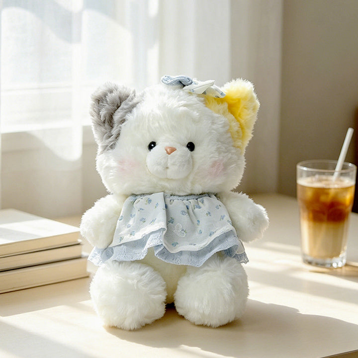 Plush Bunny Dress-Up Sitting Cuddler with Floppy Ears and Embroidered Face Kalsten