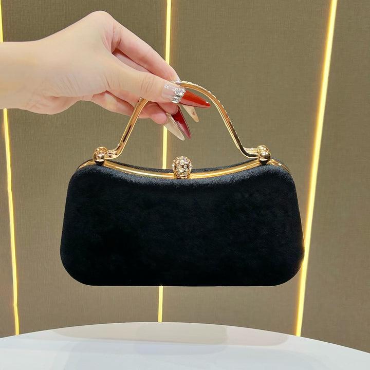 Vintage-Inspired Satin Evening Handbag