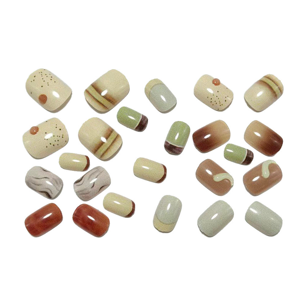 Artificial nails in elegant marble design Kalsten