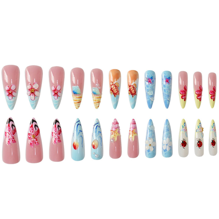 Artistic Ocean-Inspired Nail Art Enhancements Kalsten