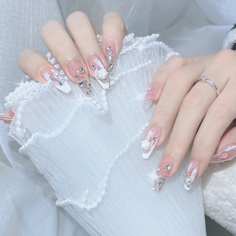 Decorative Floral Press-On Nails