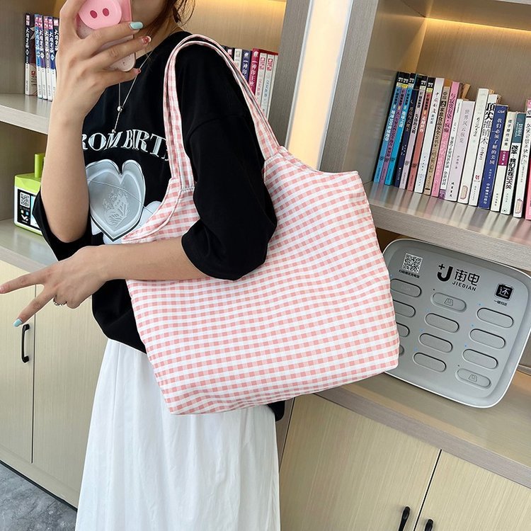 Checkered Gingham Tote Bag