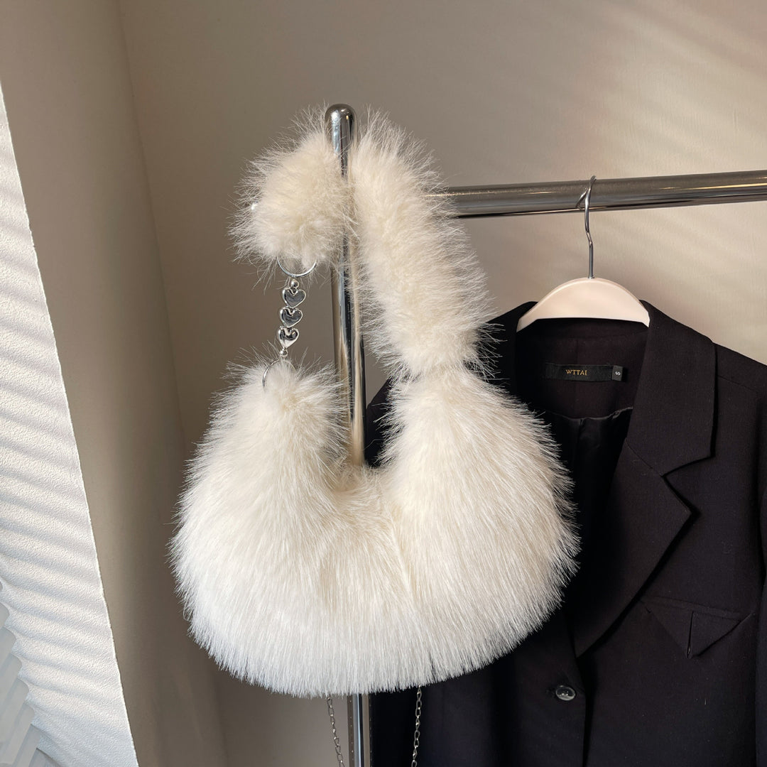 Plush Shoulder Bag with Unique Design Kalsten