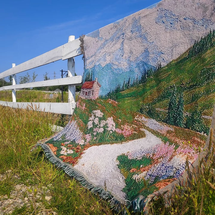 Artistic Patterned Throw Blanket