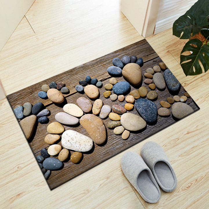 Stone-Inspired Decorative Floor Mat Kalsten