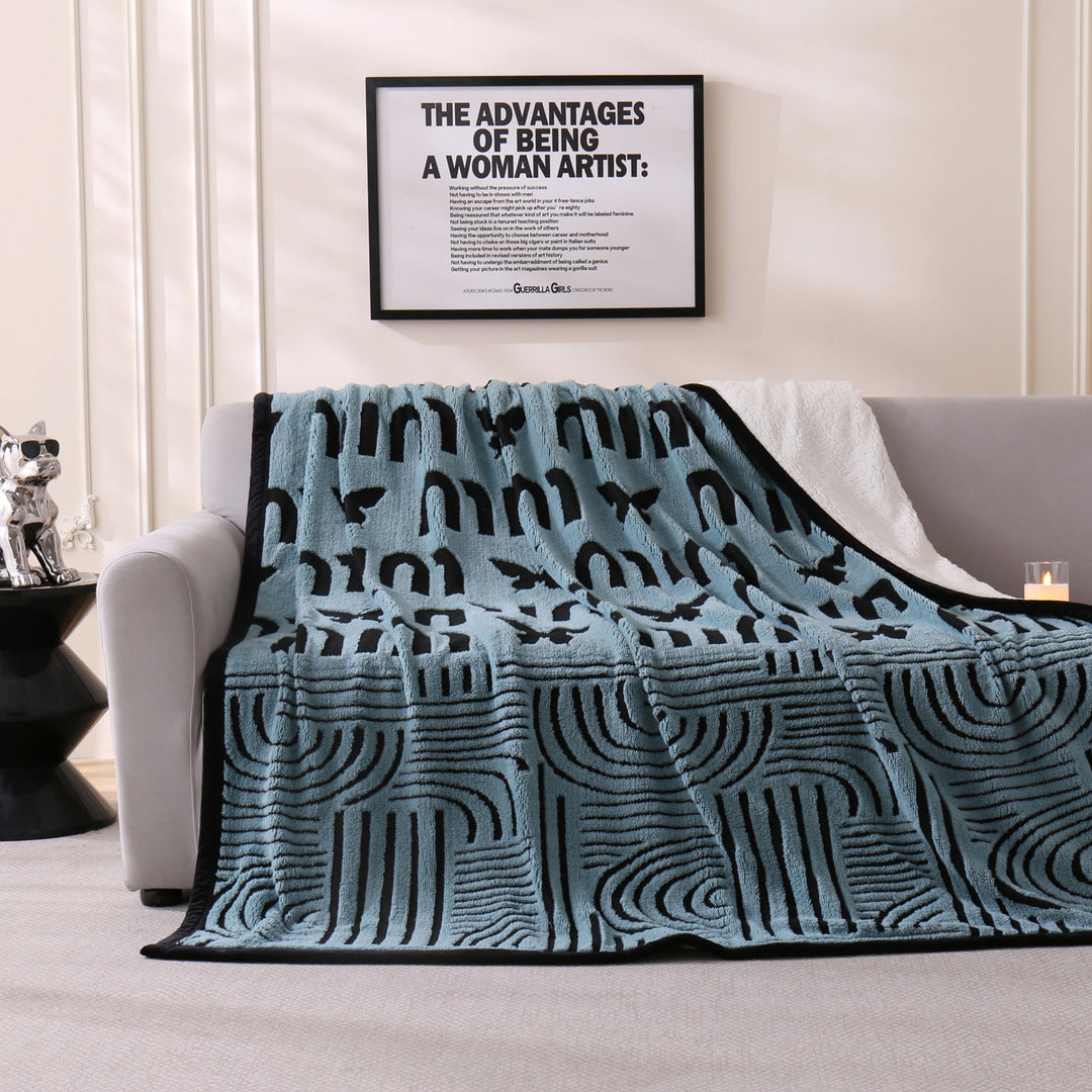 Chic Floral Pattern Throw Blanket Kalsten