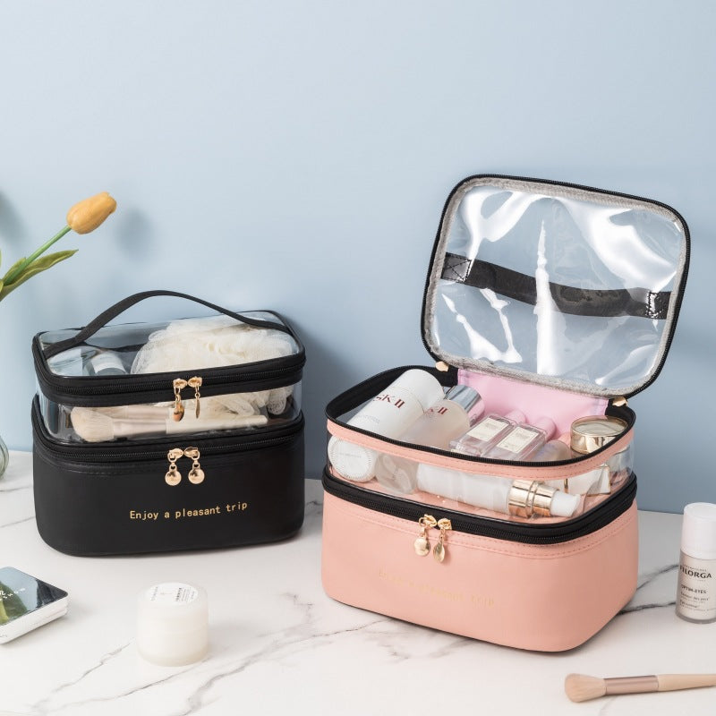 Transparent Dual-Layer Cosmetic Organizer Kalsten