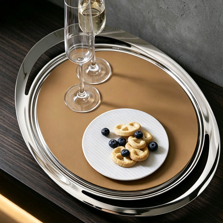 Elegant Round Serving Tray