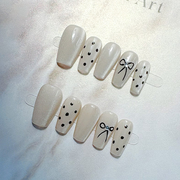 Elegant French Tip Press On Nails Kalsten