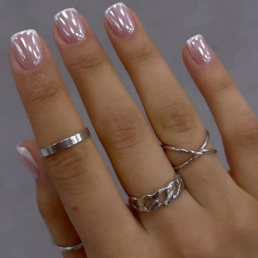 Elegant Silver Ring Set Kalsten