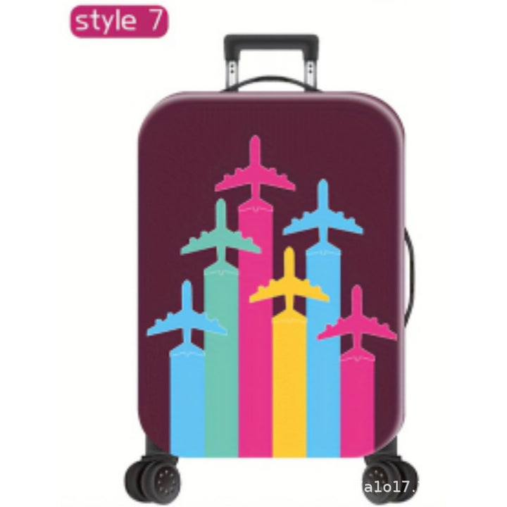 Unisex Hard Shell Travel Suitcase with Motivational Airplane Design Kalsten