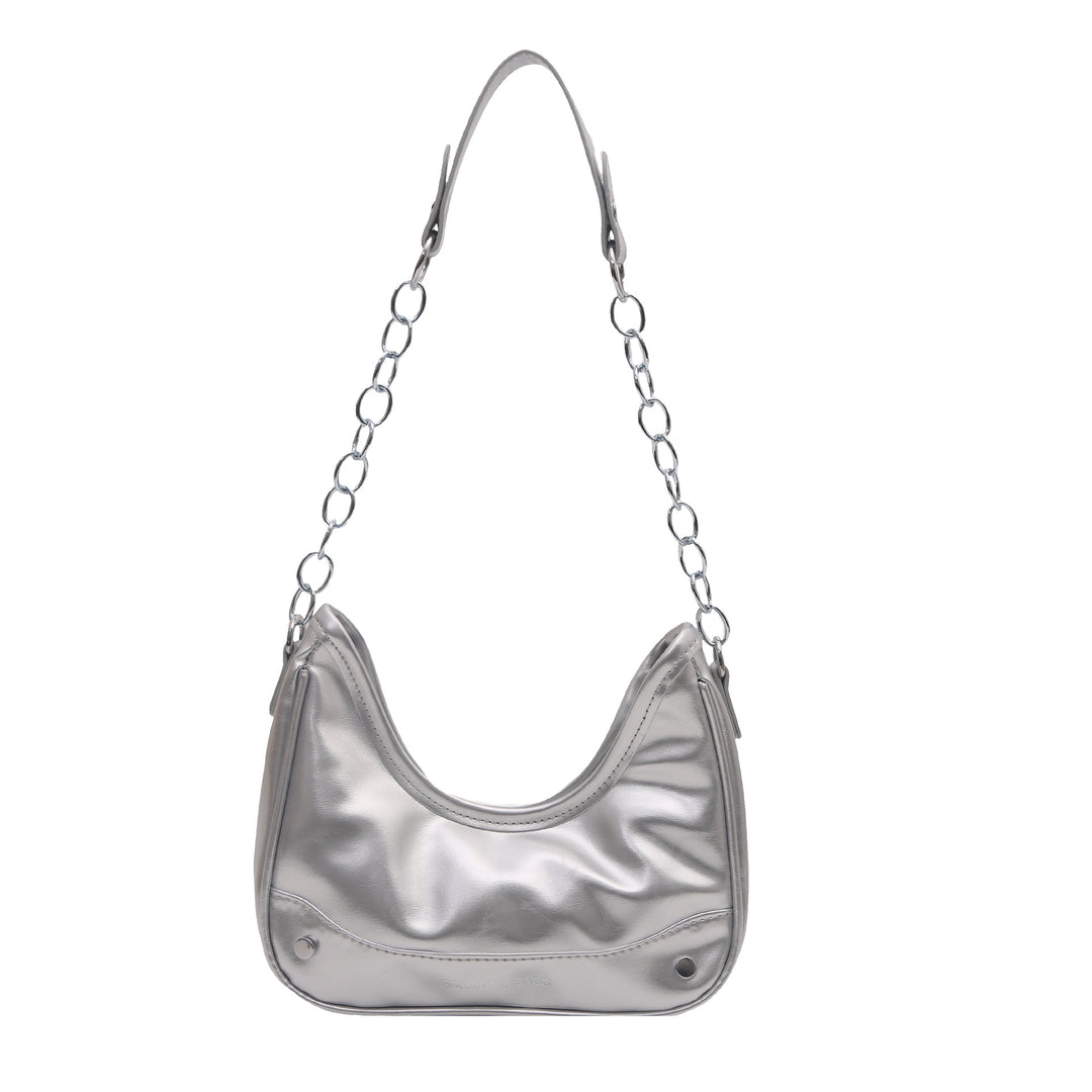 Chain-Handled Shoulder Bag