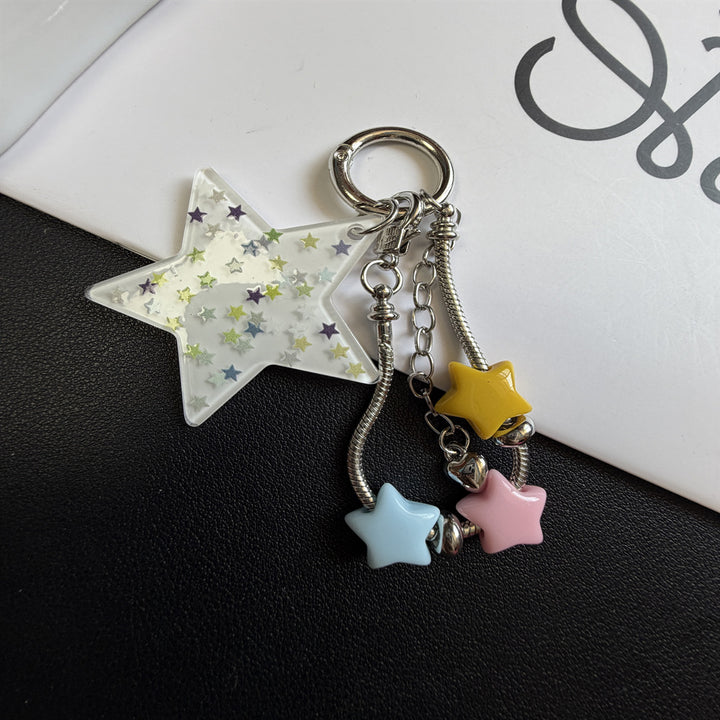 Star-Themed Charm Keychain Kalsten