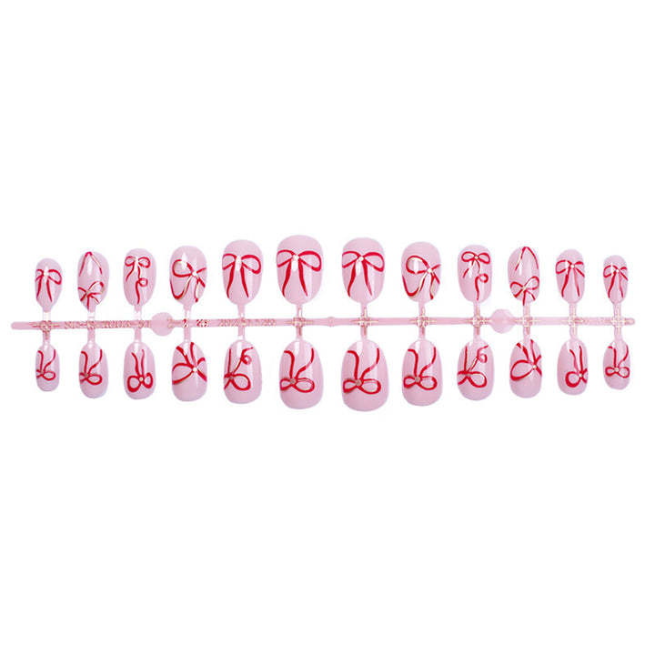 Whimsical Bow Embellished Press-On Nails Kalsten