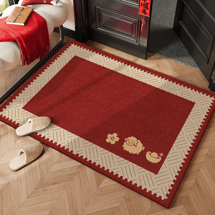Playful Sheep-Themed Area Rug