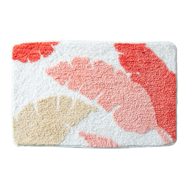 Leaf Print Bath Mat Kalsten