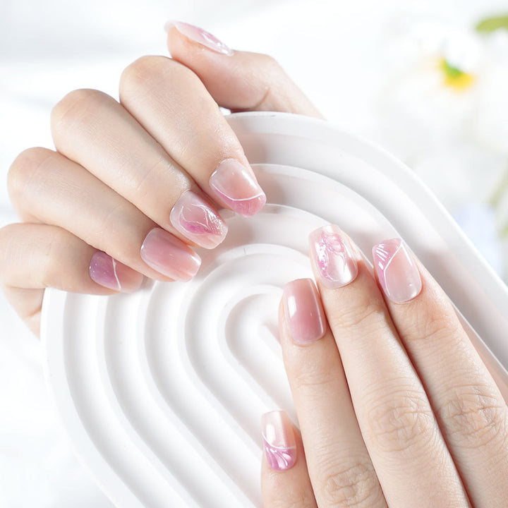 Artistic Marble Effect Press-On Nails Kalsten