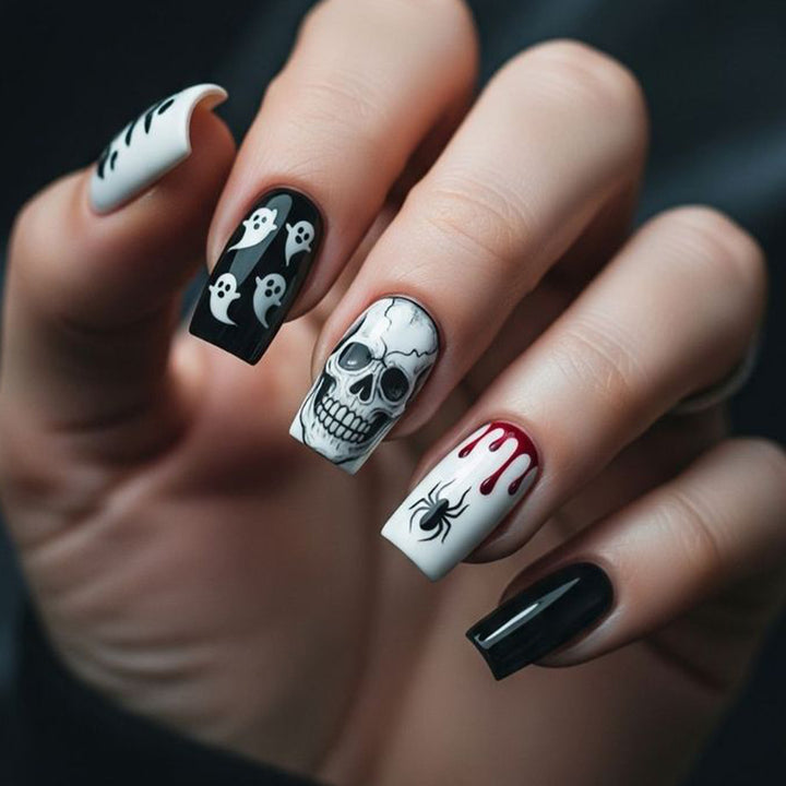 Halloween-Themed Spooky Nail Art Set Kalsten