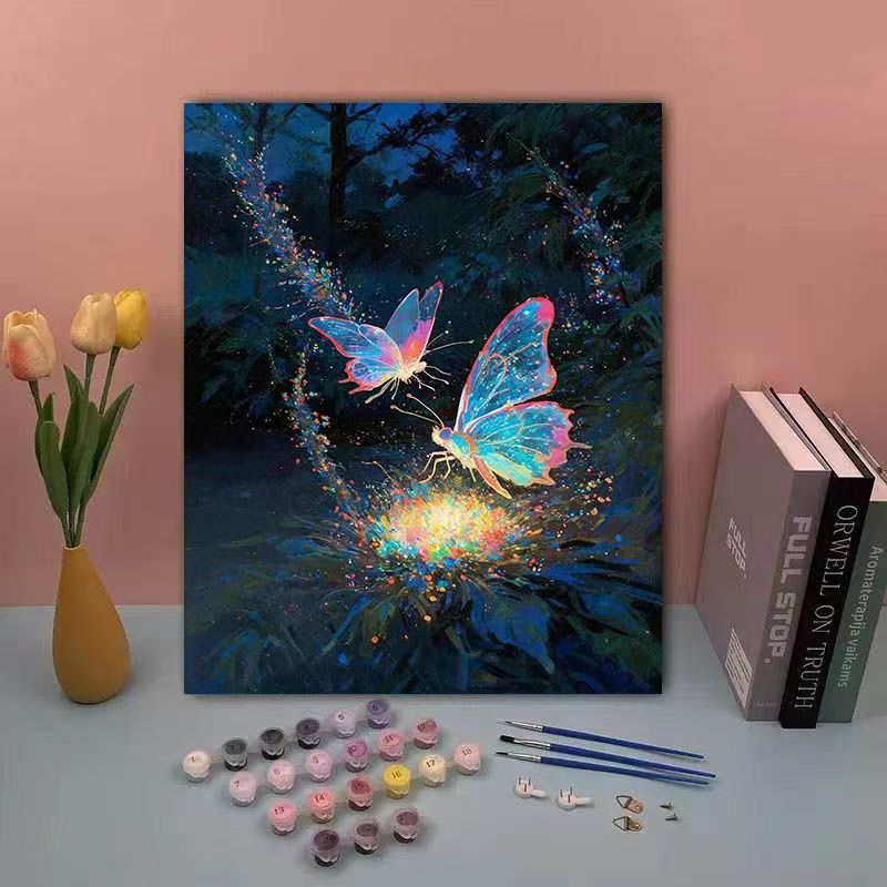 DIY Butterfly Paint by Numbers Kit Kalsten