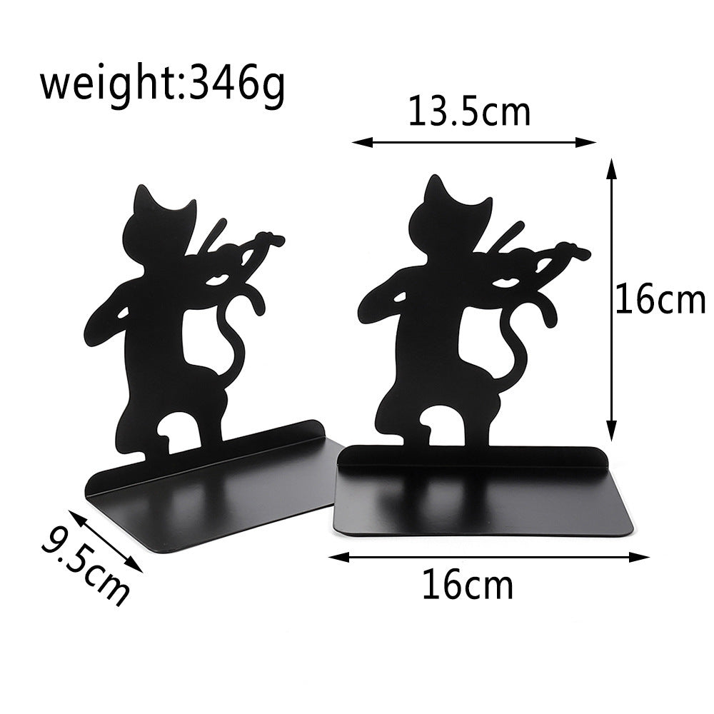 Cat Silhouette Decorative Bookends