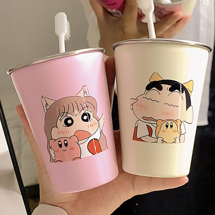 Stainless Steel Toothbrush Holder with Cute Cartoon Design Kalsten