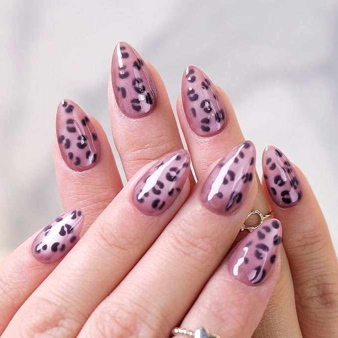 Artistic Leopard Print Press-On Nails Kalsten