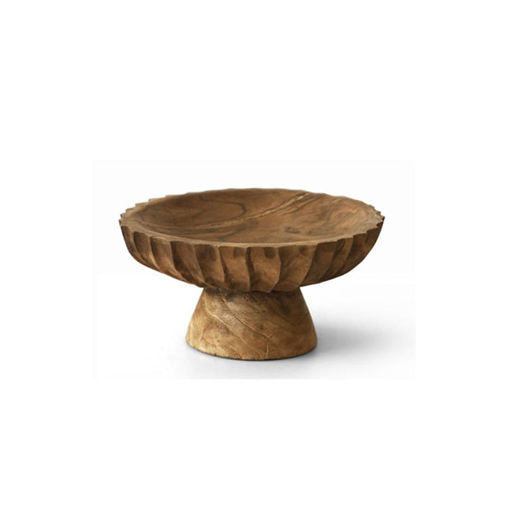 Handcrafted Wooden Decorative Serving Bowl