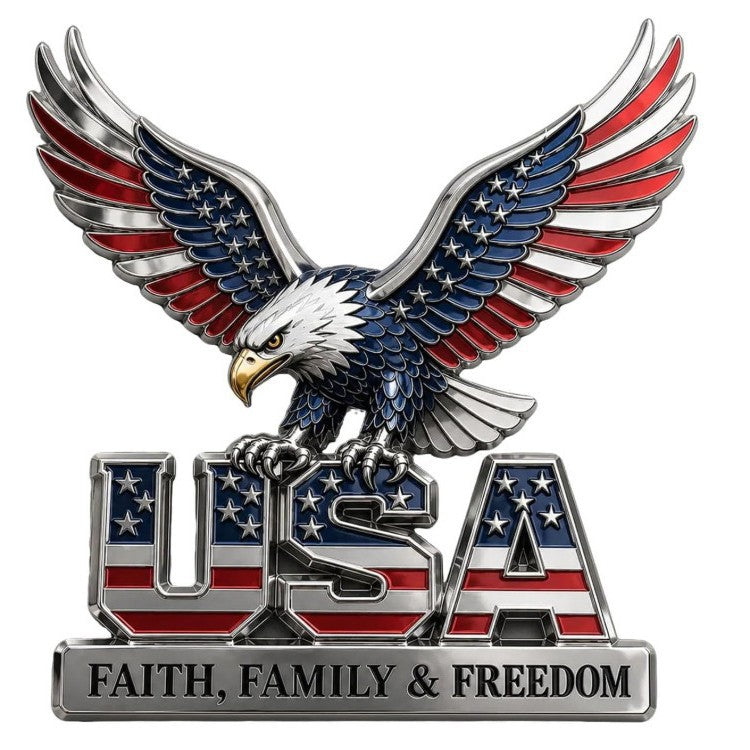 Decorative figure with eagle symbolism