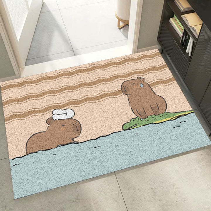 Playful Cartoon Floor Mat