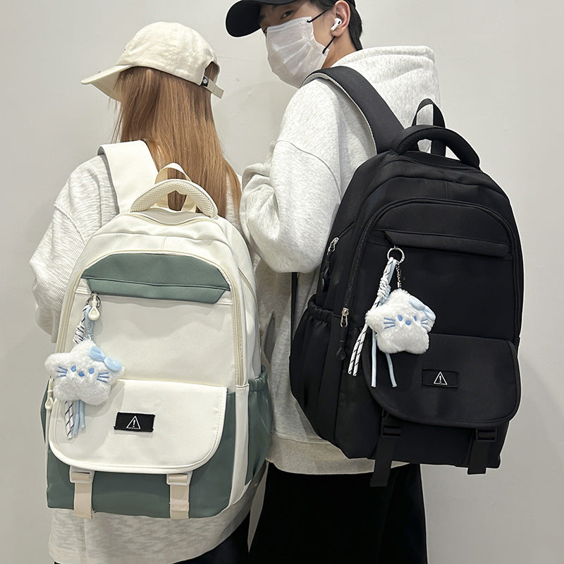 Stylish Multi-Functional Backpack with Plush Keychain Kalsten