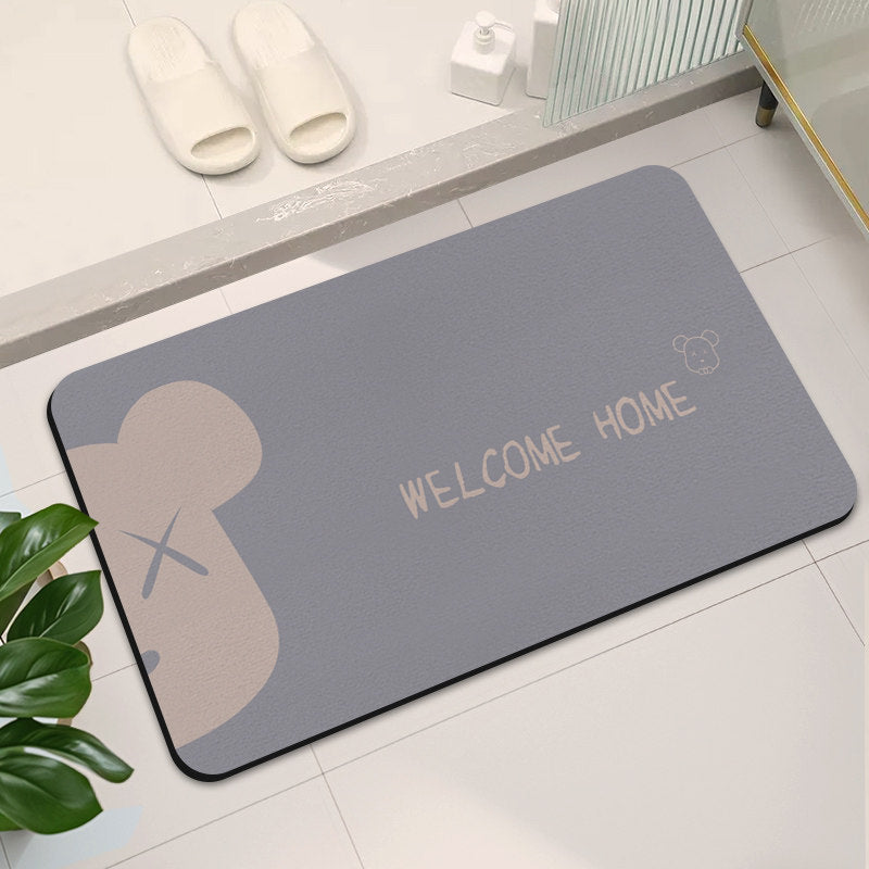 Stylish Abstract Design Bath Mat