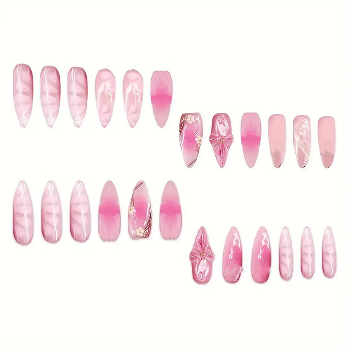 Decorative Floral Nail Art Extensions Kalsten