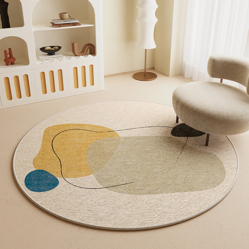 Round Textured Area Rug