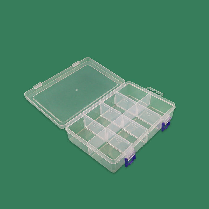 Multi-Compartment Craft Supply Storage Box with Secure Latches Kalsten