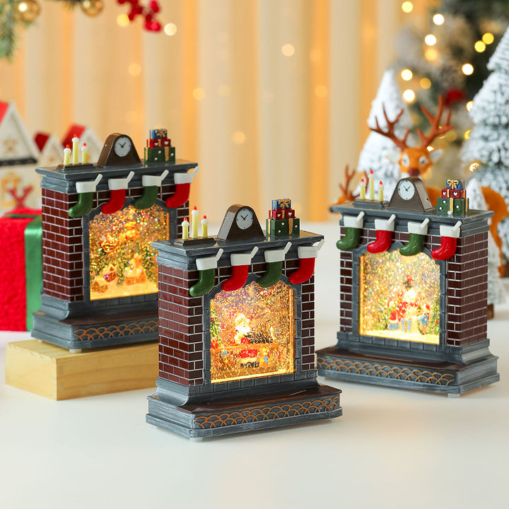 LED Illuminated Christmas Fireplace Decoration Kalsten