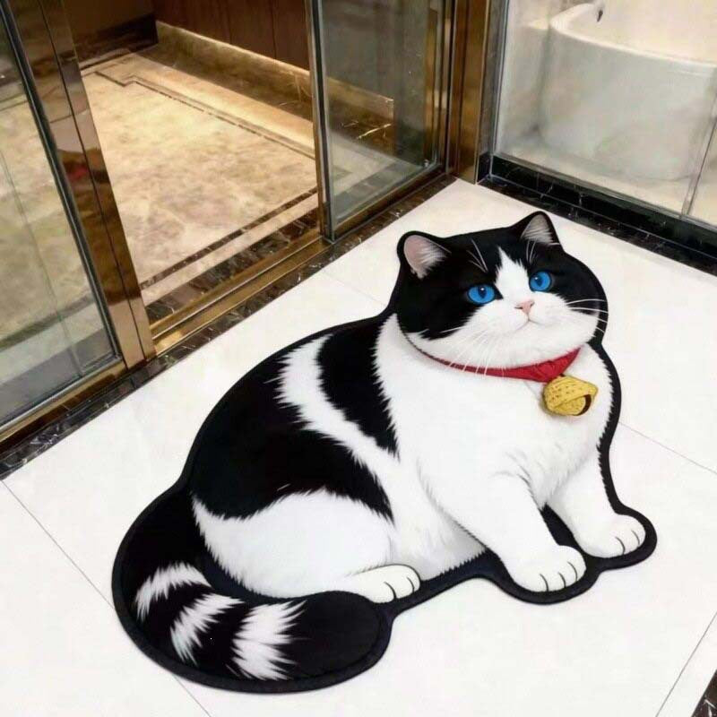 Cat Shaped  Bath Mat
