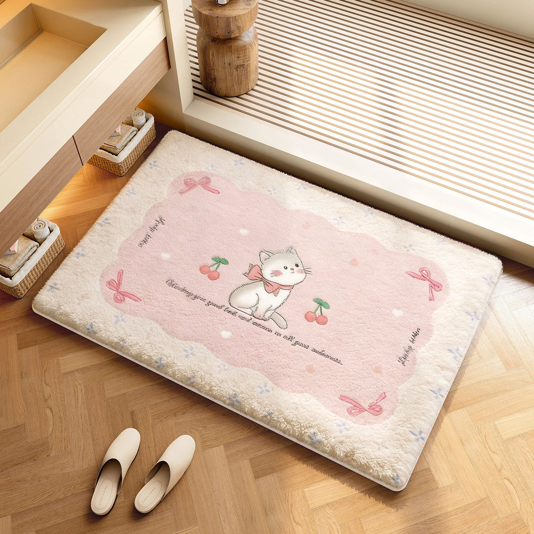 Playful Cartoon-Themed Bathroom Mat Kalsten