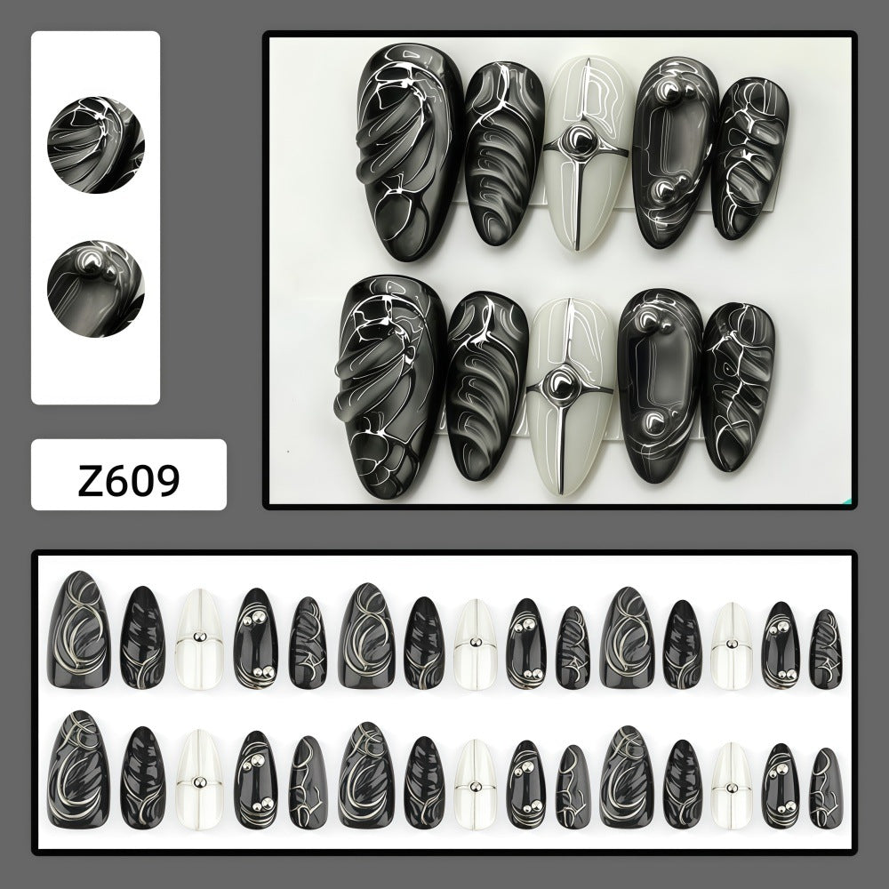 Artificial nails with futuristic design Kalsten
