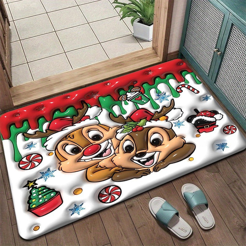 Grinch Christmas Themed Doormat Kalsten